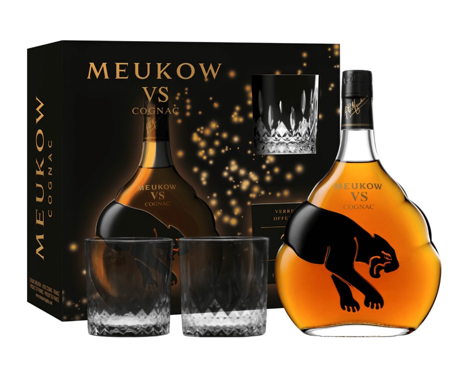MEUKOW COGNAC ２つセット Gift sets :: Meukow :: Meukow V.S Cognac (Gift Set with 2 Glasses