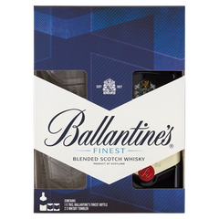 შოტლანდიური ვისკი Ballantines Finest (სასაჩუქრე. 2 ჭიქით) - 0.7L